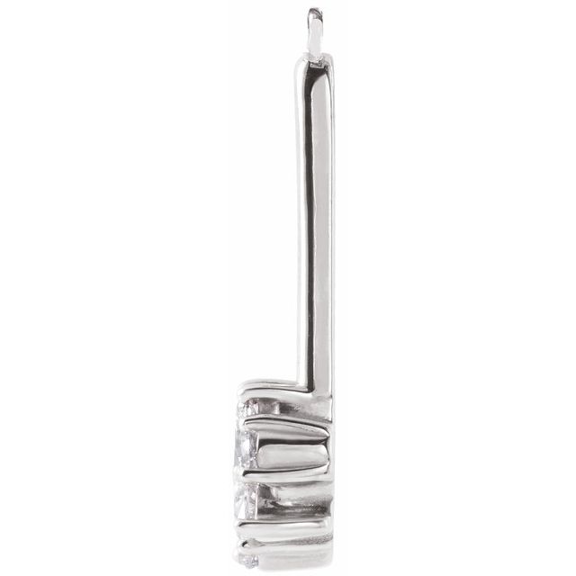 1/5 CTW Natural Diamond Geometric Dangle, 10.61 mm x 16.42 mm