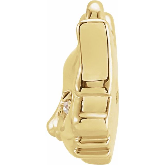 Petite Pavé® .01 CTW Natural Diamond Cat Dangle