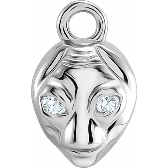 Petite Pavé® .01 CTW Natural Diamond Alien Dangle