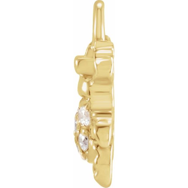 Petite Pavé® .03 CTW Natural Diamond Beetle Dangle