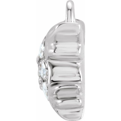 Petite Pavé® .04 CTW Natural Diamond Bird Dangle