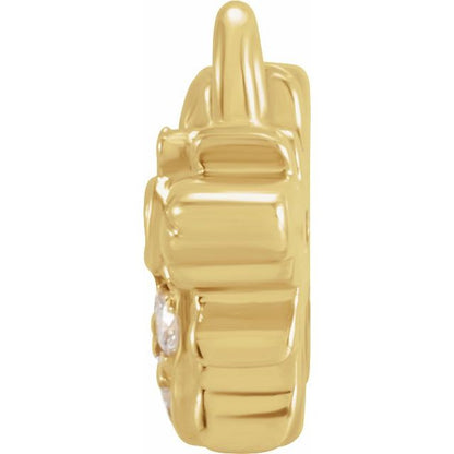 Petite Pavé® .02 CTW Natural Diamond Bee Dangle