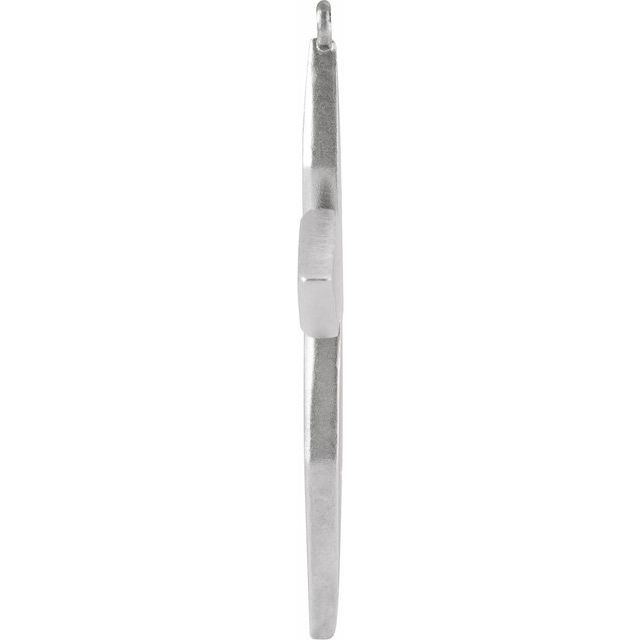 26.4x19.4 mm .08 CTW Natural Diamond Cross Dangle