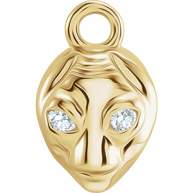 Petite Pavé® .01 CTW Natural Diamond Alien Dangle