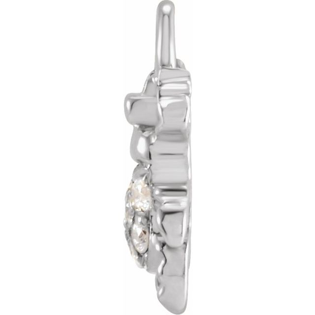 Petite Pavé® .03 CTW Natural Diamond Beetle Dangle