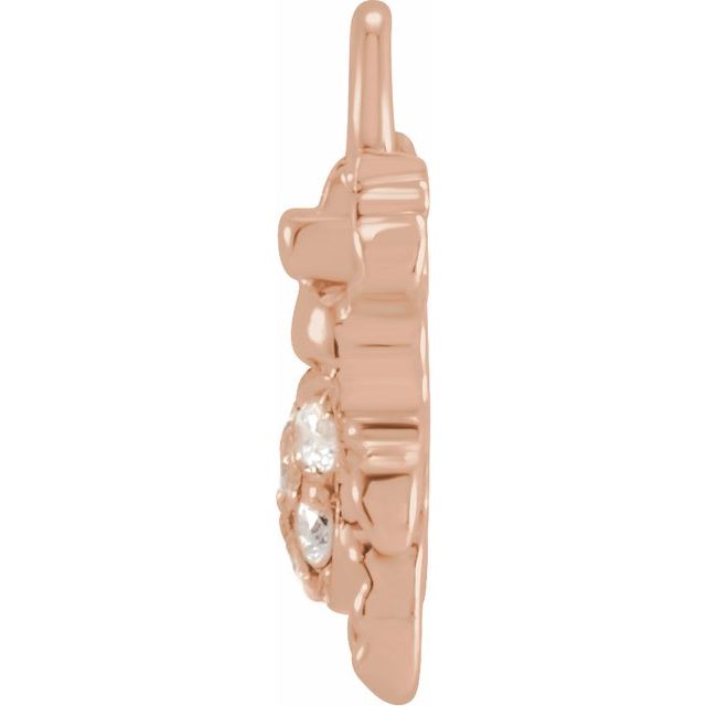 Petite Pavé® .03 CTW Natural Diamond Beetle Dangle