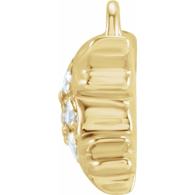 Petite Pavé® .04 CTW Natural Diamond Bird Dangle
