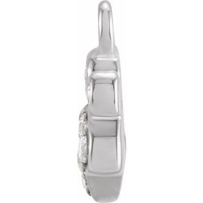 Petite Pavé® .05 CTW Lab-Grown Diamond Paw Dangle