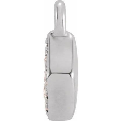Petite Pavé® .04 CTW Natural Diamond Dangle