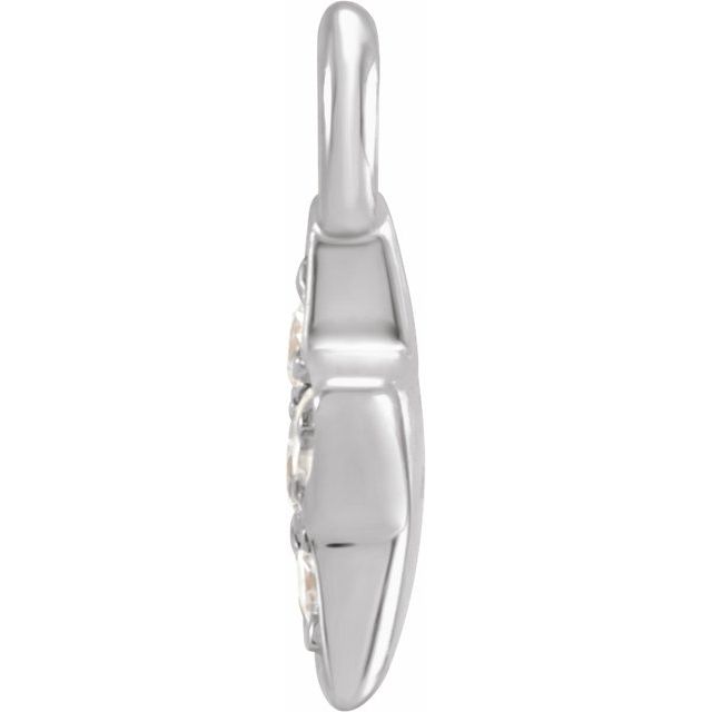 Petite Pavé® .03 CTW Natural Diamond Star Dangle
