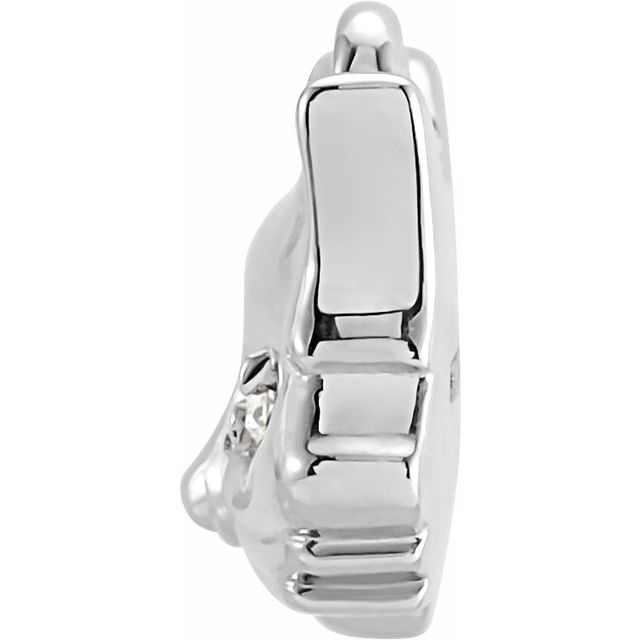 Petite Pavé® .01 CTW Natural Diamond Cat Dangle