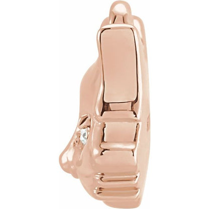 Petite Pavé® .01 CTW Natural Diamond Cat Dangle