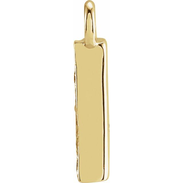Petite Pavé® .05 CTW Natural Diamond Initial Dangle