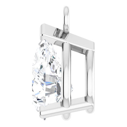 1/3 CT Natural Diamond 3-Prong V-End Dangle