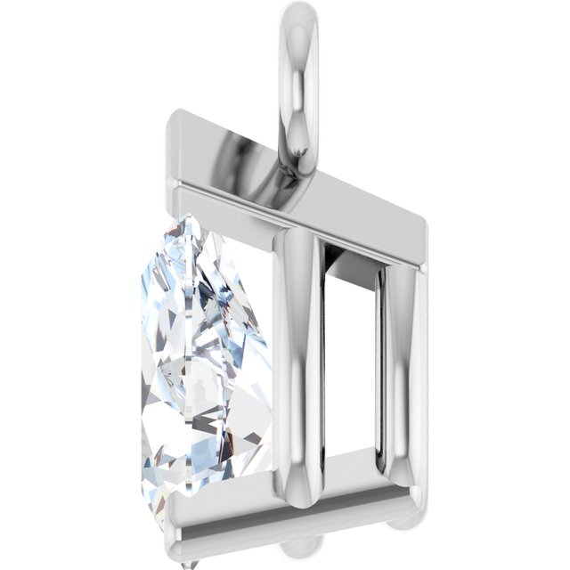 1/5 CT Lab-Grown Diamond 3-Prong V-End Dangle
