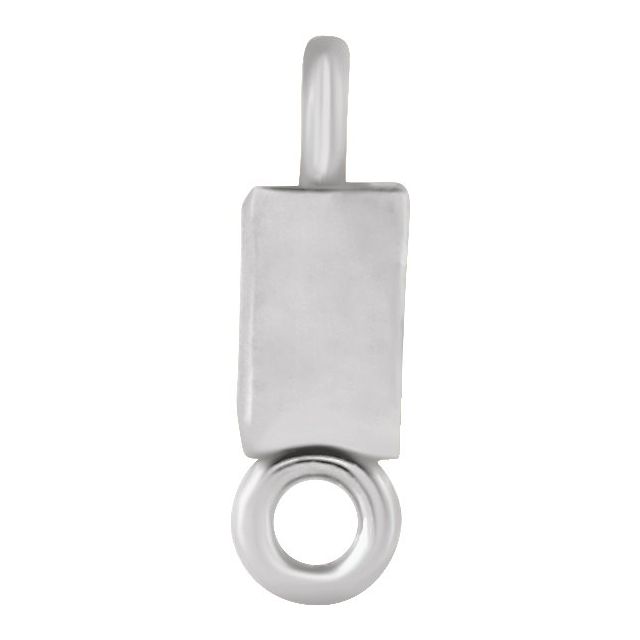 1/6 CT Natural Diamond Bezel-Set Link, 5.8 mm x 8.57