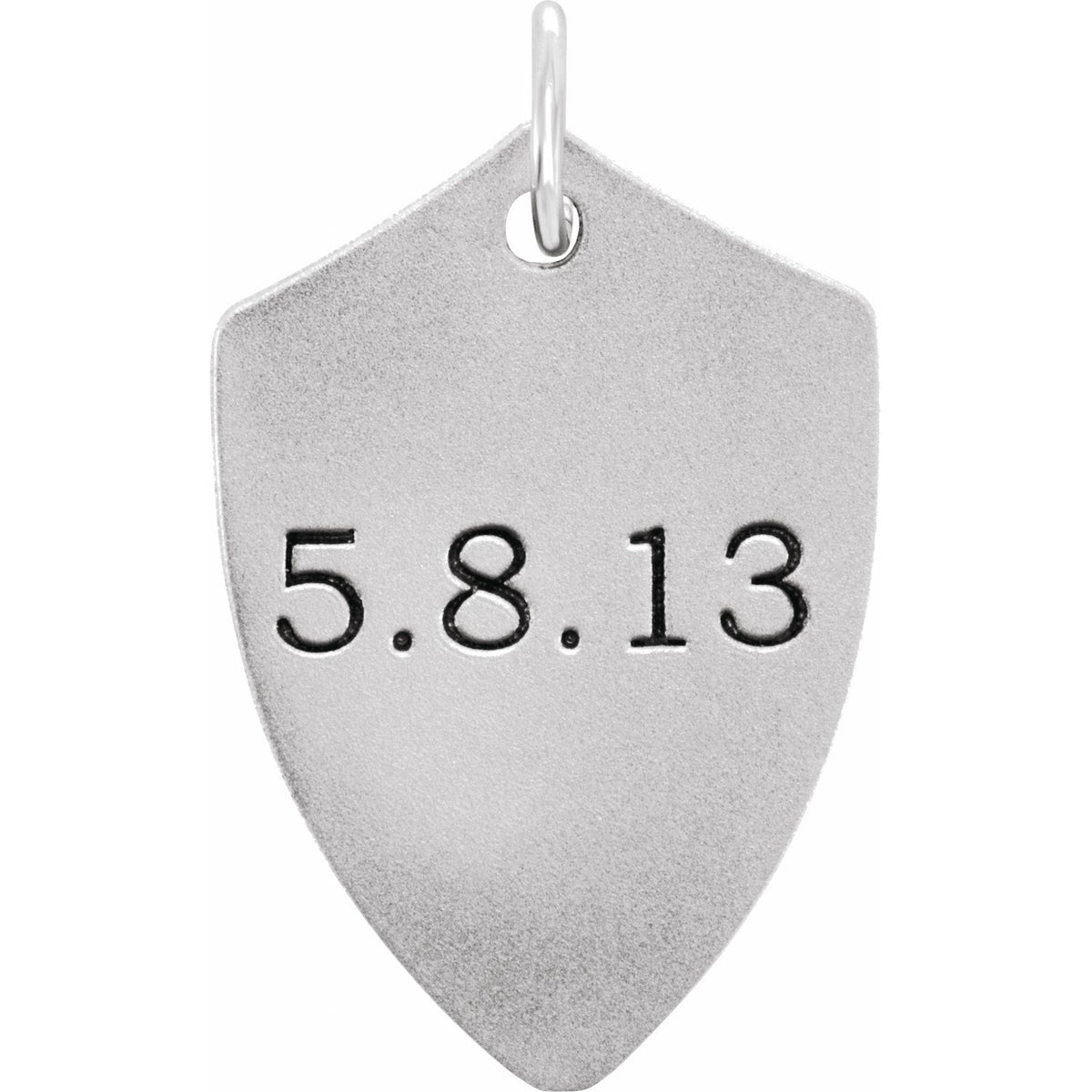 Engravable Shield Pendant