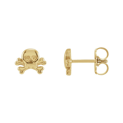 Petite Skull & Crossbones Earrings