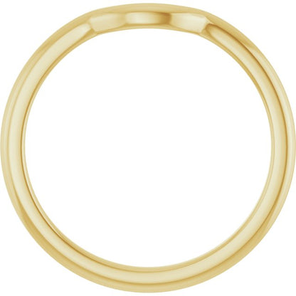Matching Band, 3.75 mm, Solitaire Hidden Crown Engagement