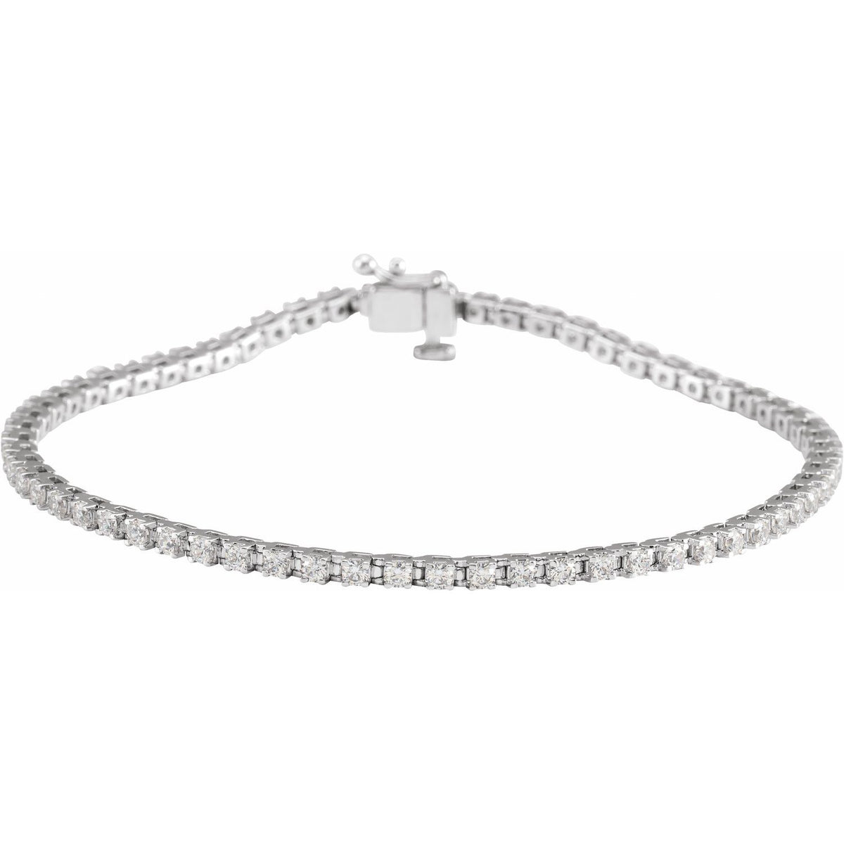 2 CTW Lab-Grown Diamond Line 7 1/4" Bracelet