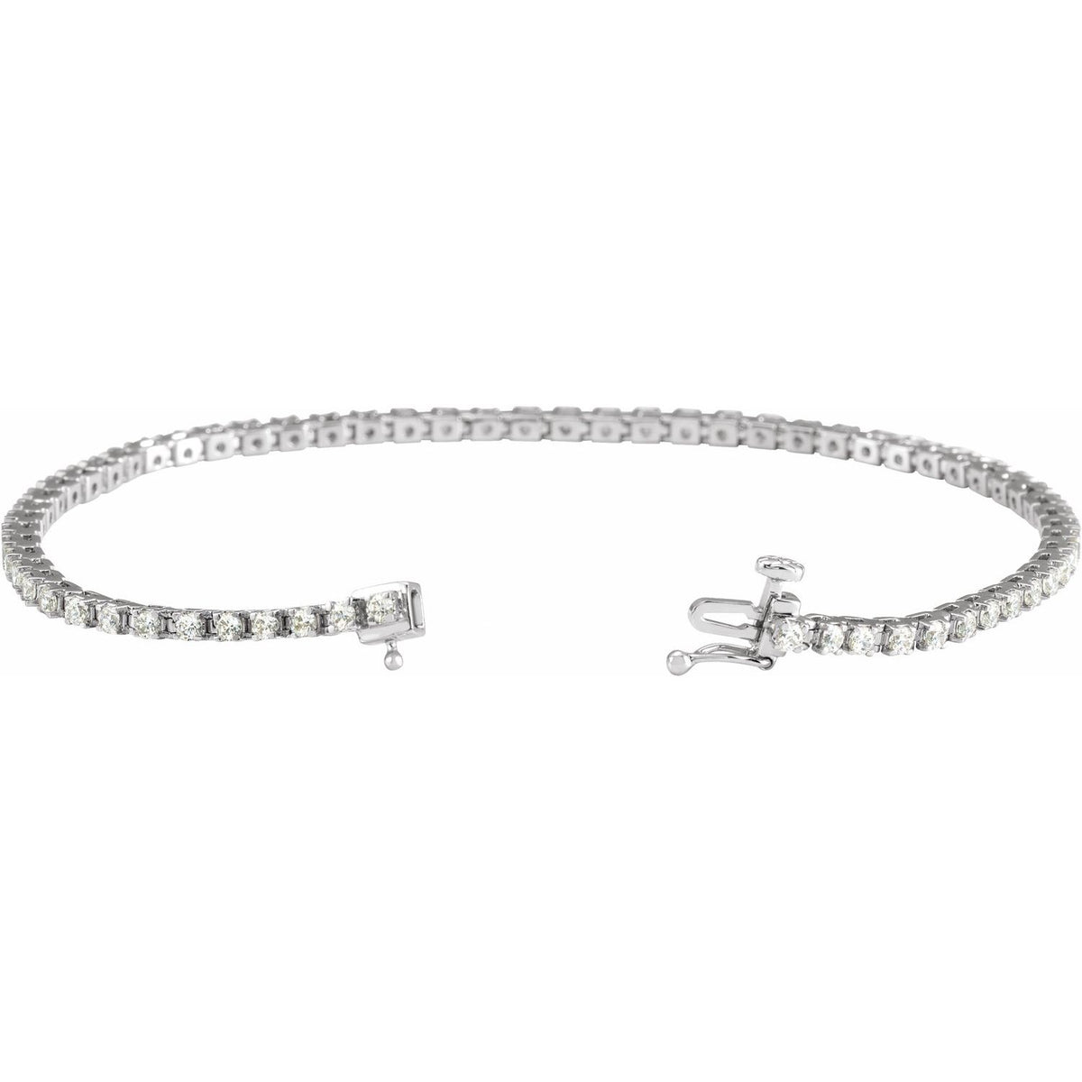 2 CTW Lab-Grown Diamond Line 7 1/4" Bracelet