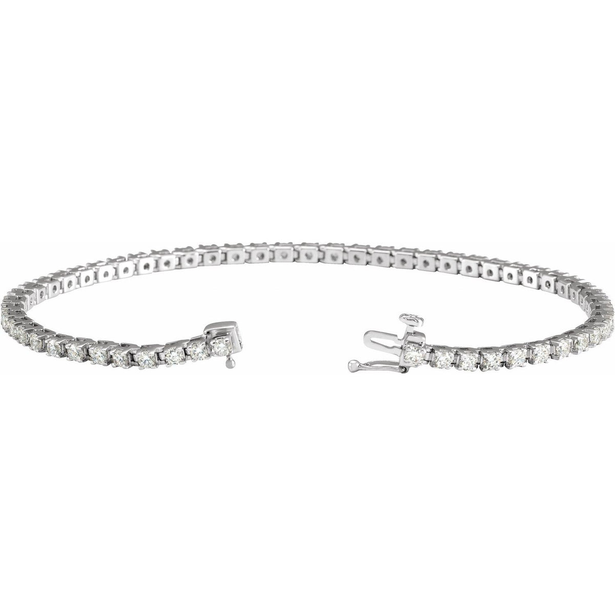3 CTW Lab-Grown Diamond Line 7 1/4" Bracelet