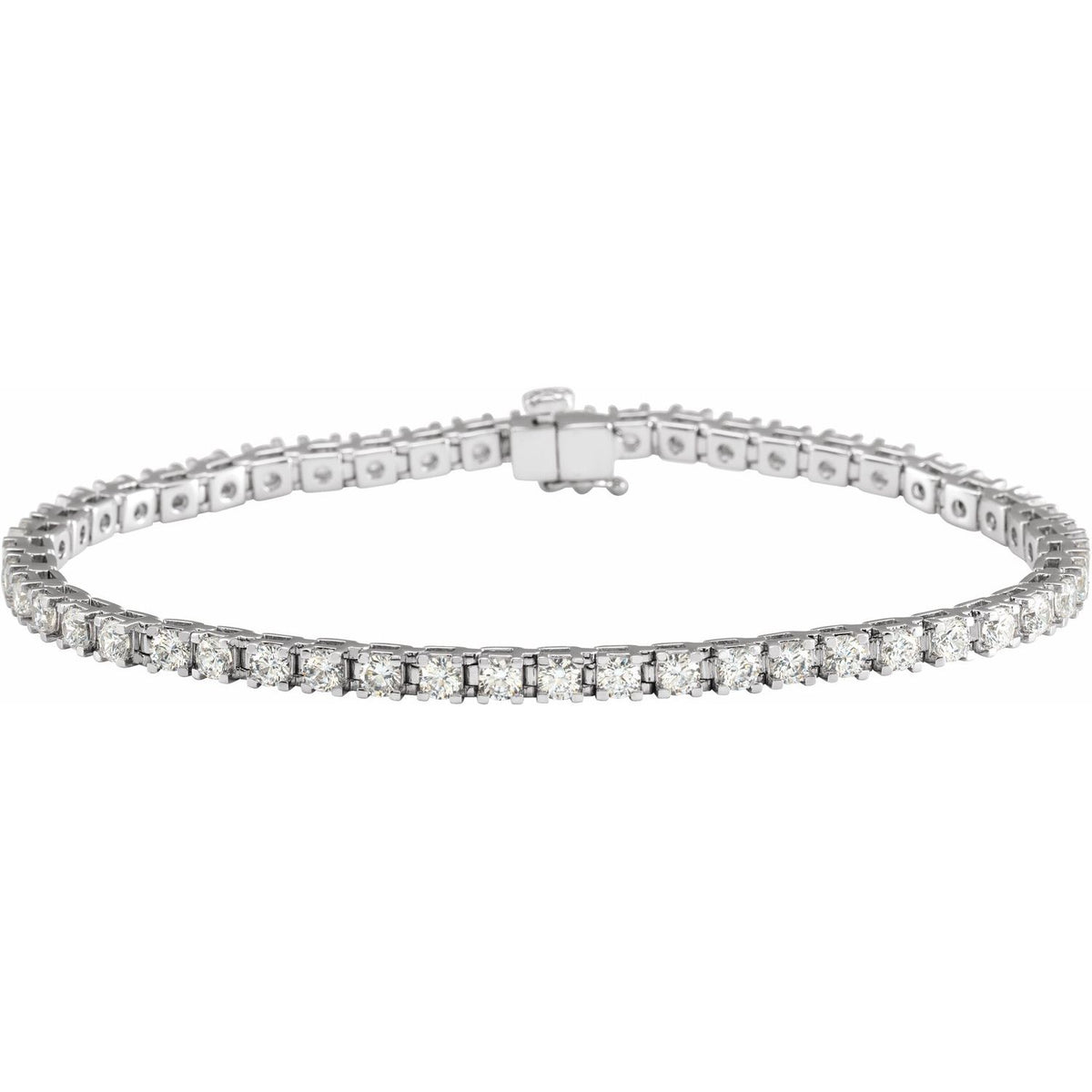 4 CTW Lab-Grown Diamond Line 7 1/4" Bracelet