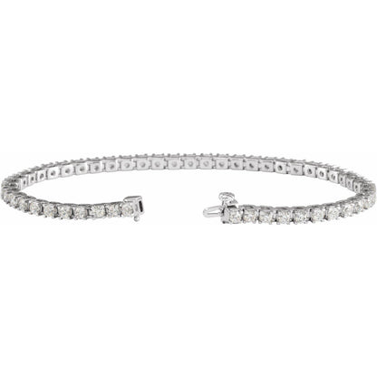 4 CTW Lab-Grown Diamond Line 7 1/4" Bracelet