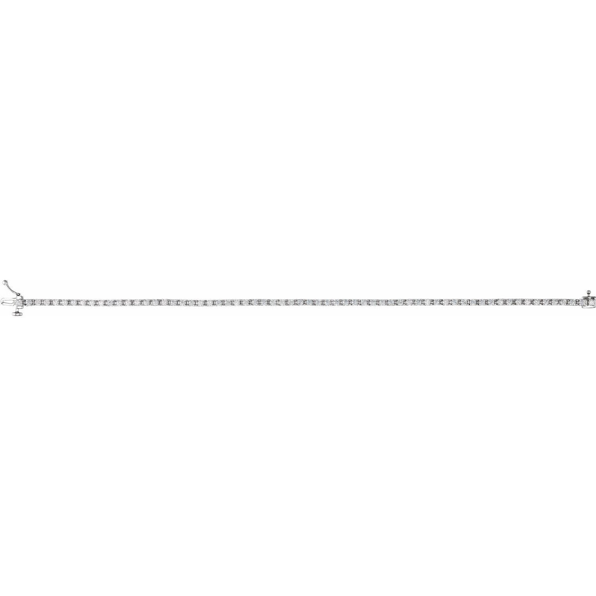 2 CTW Lab-Grown Diamond Line 7 1/4" Bracelet