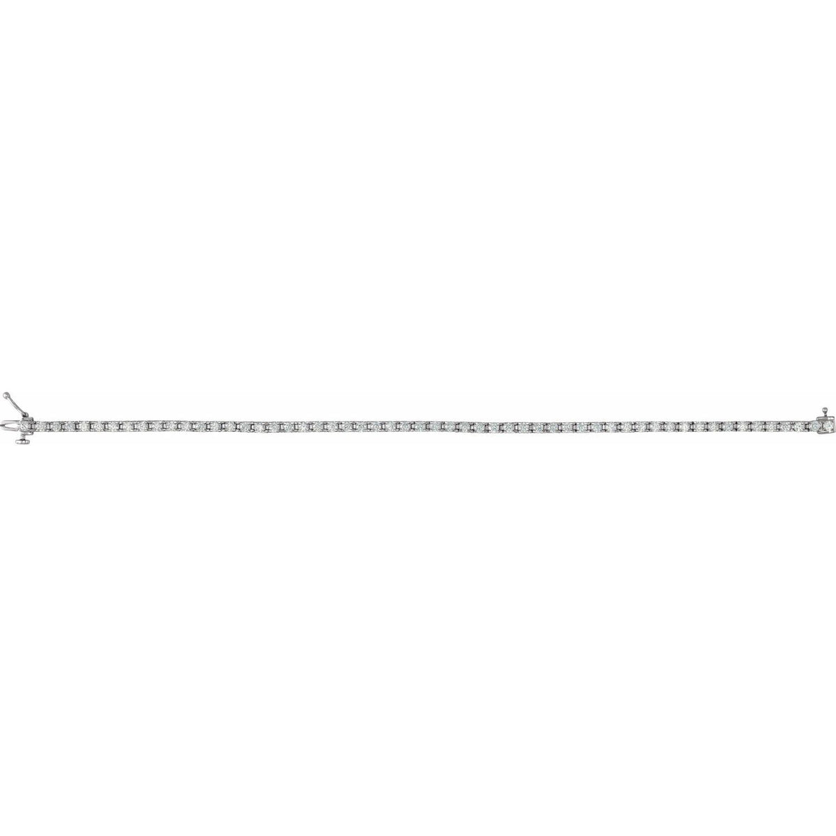 3 CTW Lab-Grown Diamond Line 7 1/4" Bracelet