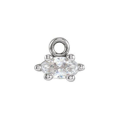 0.07 CT Lab-Grown Diamond 6-Prong Dangle
