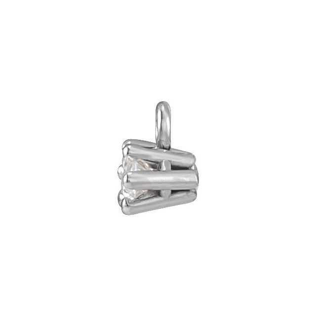 1/2 CT Lab-Grown Diamond 6-Prong Dangle