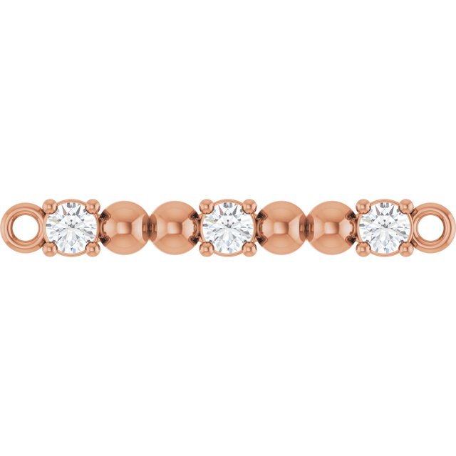 .08 CTW Lab-Grown Diamond Bar Link, 2.3 mm x 17.9 mm