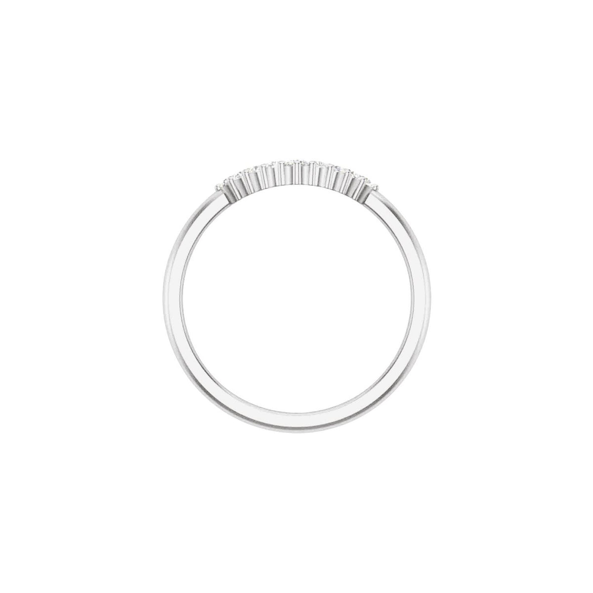 1/4 CTW Natural Diamond Matching Band, 9 mm