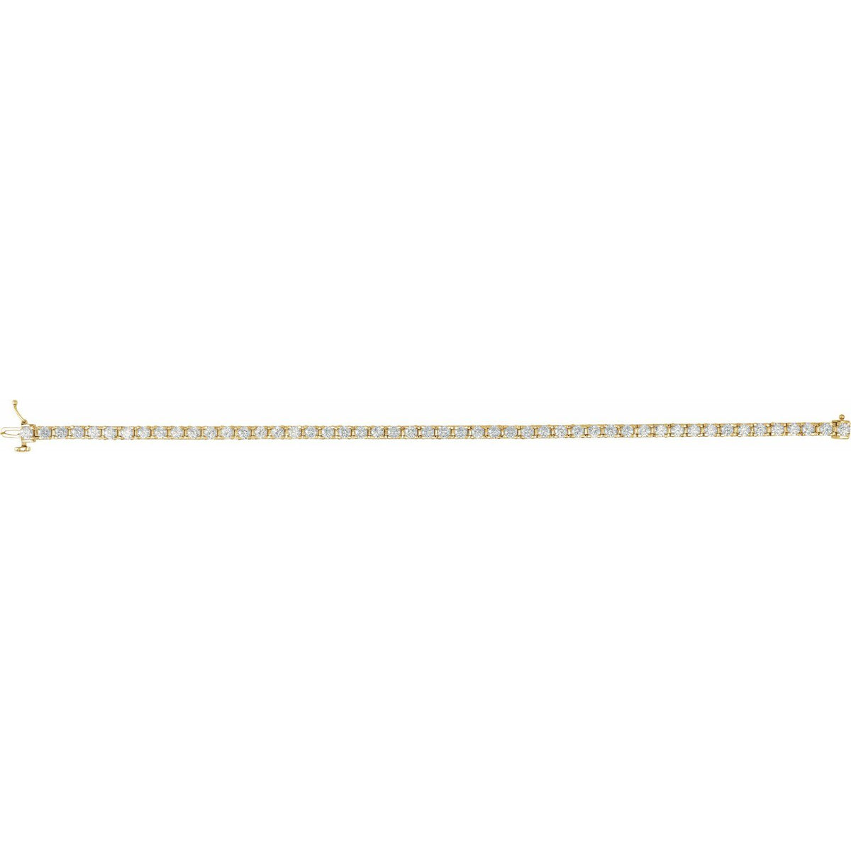 4 CTW Lab-Grown Diamond Line 7 1/4" Bracelet