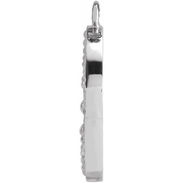 .08 CTW Natural Diamond Half Moon Dangle