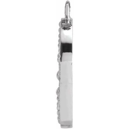 .08 CTW Natural Diamond Half Moon Dangle