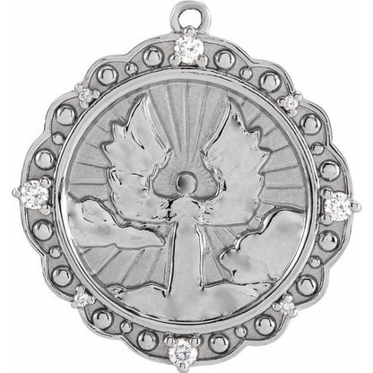 1/6 CTW Natural Diamond Guardian Angel Dangle
