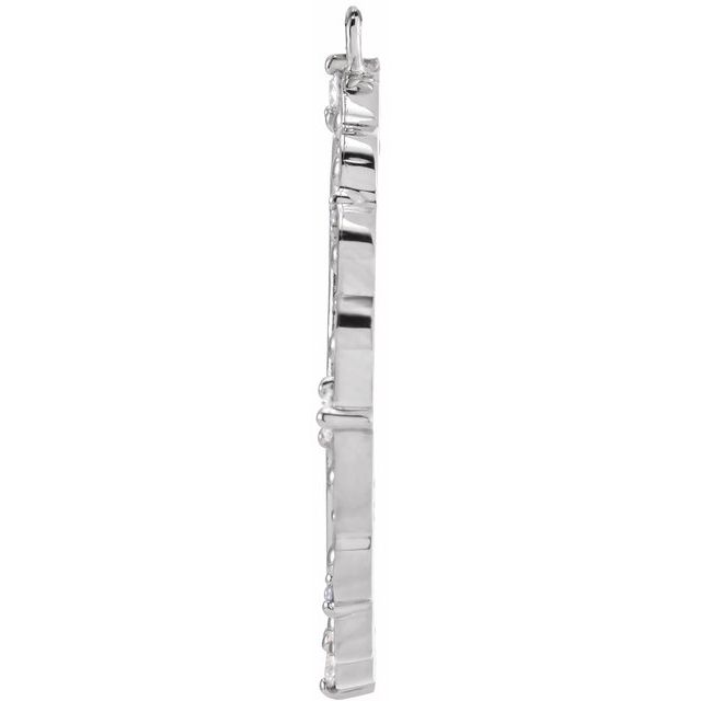 1/6 CTW Natural Diamond Guardian Angel Dangle