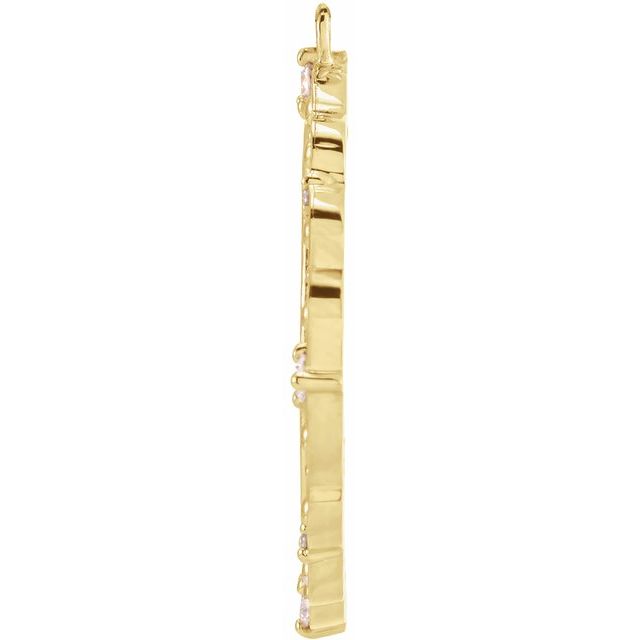 1/6 CTW Natural Diamond Guardian Angel Dangle