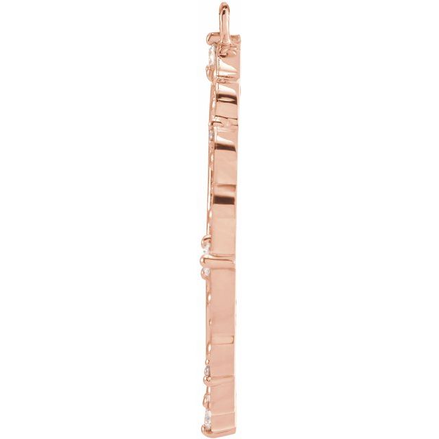 1/6 CTW Natural Diamond Guardian Angel Dangle