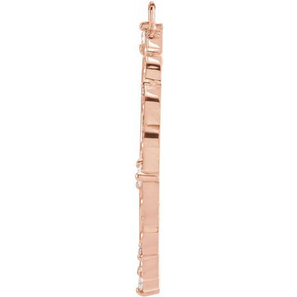 1/6 CTW Natural Diamond Guardian Angel Dangle