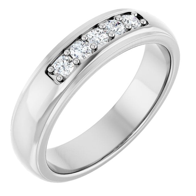 1/3 CTW Natural Diamond Band, 5.46 mm