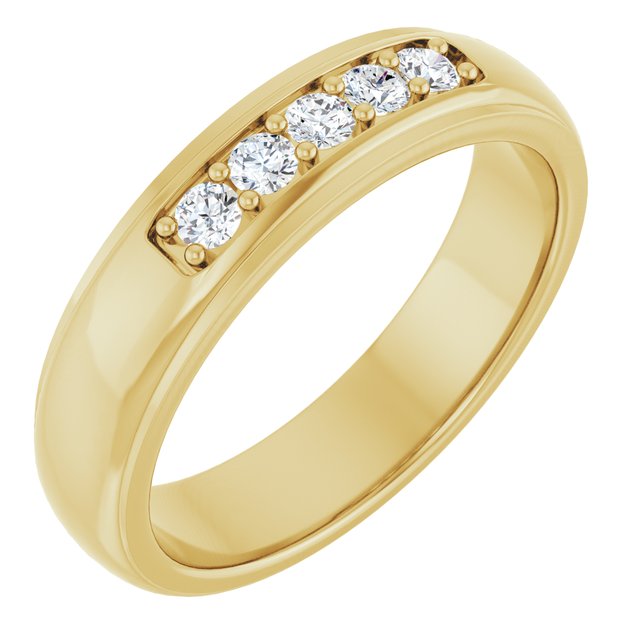 1/3 CTW Natural Diamond Band, 5.46 mm