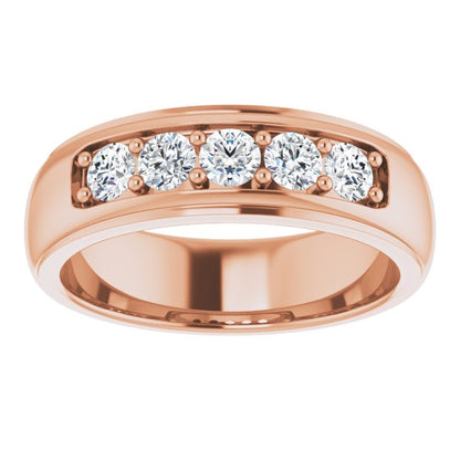 3/4 CTW Lab-Grown Diamond Band, 6.55 mm