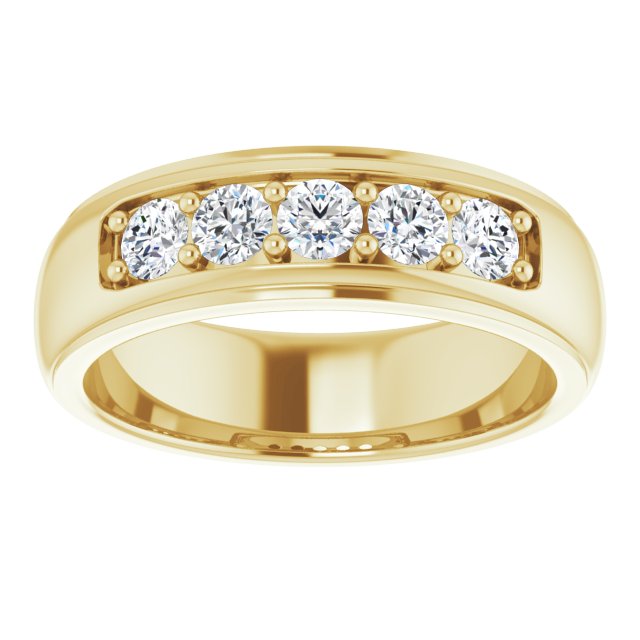 7/8 CTW Natural Diamond Band, 6.67 mm