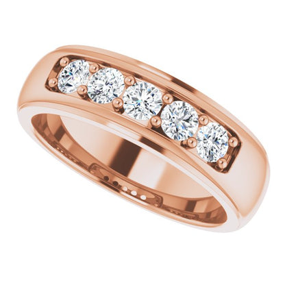 3/4 CTW Lab-Grown Diamond Band, 6.55 mm