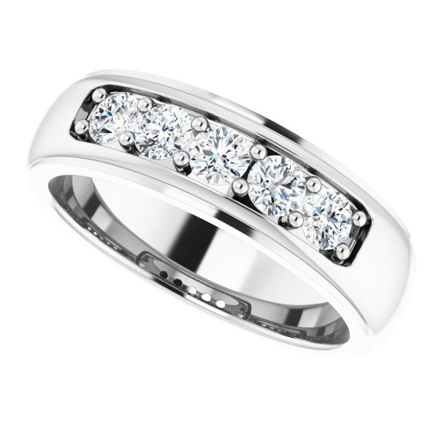 7/8 CTW Natural Diamond Band, 6.67 mm