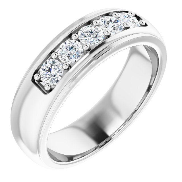 3/4 CTW Natural Diamond Band, 6.55 mm