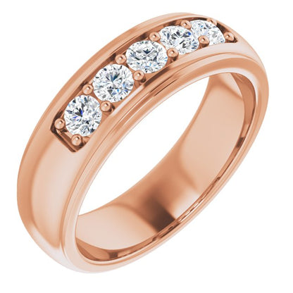 3/4 CTW Natural Diamond Band, 6.55 mm